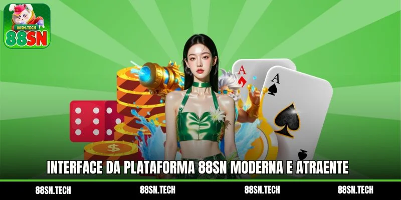 Interface da plataforma 88SN moderna e atraente